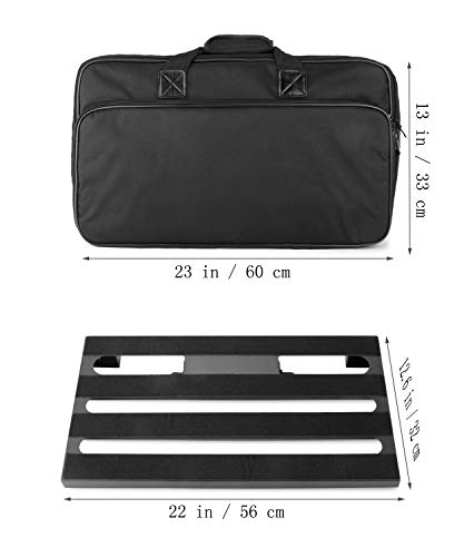 Gokko Guitar Pedal Board 22"X12.6" Guitar Pedalboards With Gig Bag And Mounting Tape (Large) #TOP6