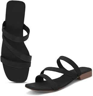XE Looks Women's Flat Slippers | Strappy Slip-On Design | Soft Cushioned Footbed | Lightweight & Comfortable Slippers For ... Price In India