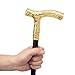 Golden Roaring Bear Head Flower Totem Relief Walking Cane Fashion Walking Stick Gentleman Crosier Knob Walking Stick 93cm