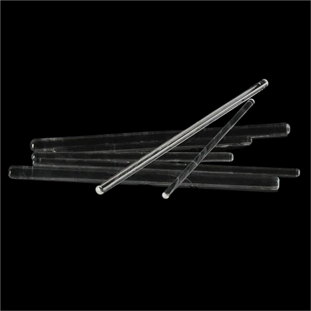 Mezcla de laboratorio Varillas agitadoras de vidrio borosilicato laboratorio, agitador 300/350/400mm longitud, varillas for agitar 5/7/8/10mm diámetro, 10 Uds(10x400mm)