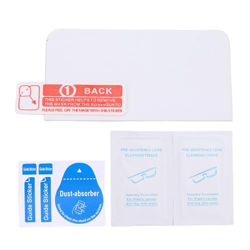 Jectse Protector de Pantalla, Película de Vidrio Templado con Huella Dactilar y Aceite Antirrayas de Dureza 9H para Cámara Panorámica 360, con Bordes Curvos 2.5D Alta Transparencia