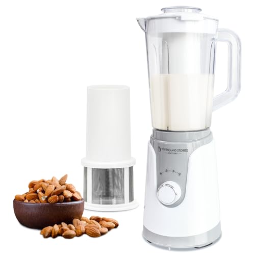 40oz Nut Milk Maker, Filterless Milk Machine with 8 Stainless Steel Blades ? Multi?Function Plant?Based Milk Maker and Dairy?Free Beverages