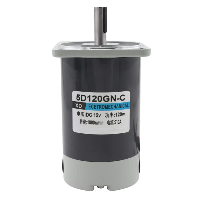 Davitu DC Motor - 120W micro DC permanent magnet motor 12V24V adjust speed motor 1800rpm high speed reverse motor - (Speed(RPM): 1800rpm, Voltage(V): 12V)