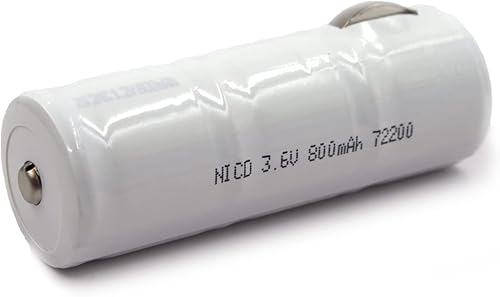 Vista 9 de Paquete de 2 baterías de repuesto Ni-CD de 3.6 V para Lombart 72300L Mega Batteries 13969 O'Donnell 7334 Powertron N1052 R&D 5224 Unipower B10344