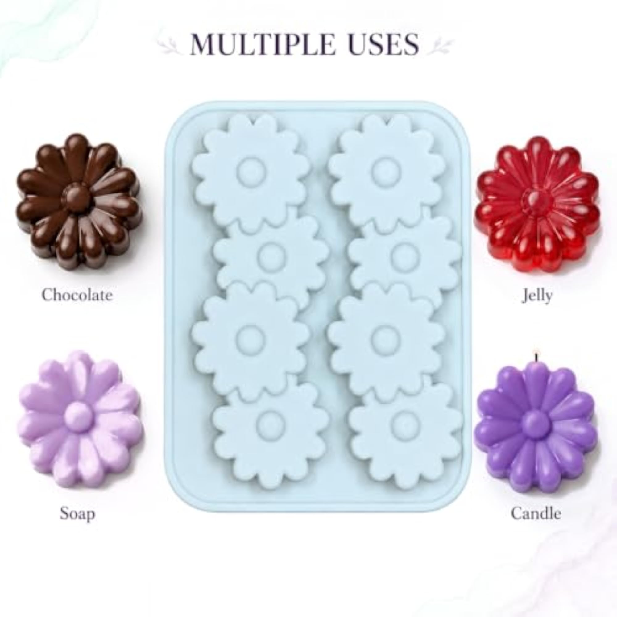 Daisy Flower Silicone Candle Mould for DIY Crafts