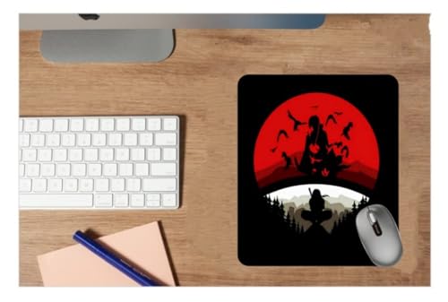 Image of Mouse Pad with Design, 24 x 20 cm, 3mm Thick Rubberised Base Mouse Pad for Computer, PC, Laptop (Anime - 1)