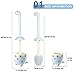 XXFLOWER Toilet Brush Dinosaur Shape,Cute Shape Look, TPR Bristles Round Brush, Compact Size Toilet Brushes Floor Standing, 1-Pack