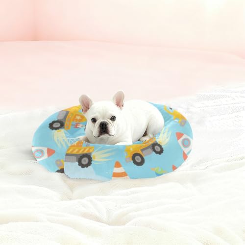 Lit antidérapant pour chat avec base stable et design voiture Taille M