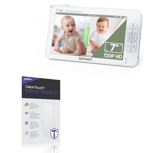 BoxWave Screen Protector Compatible with bonoch Split Screen Baby Monitor (5.5 in) - ClearTouch ImpactShield (2-Pack), Impenetrable Screen Protector Flexible Film