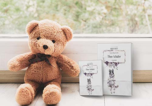 OLGS U-Heft und Impfpasshüllen Set 3-teilig Set Cosmo Hunde | Schutzhüllen für Untersuchungsheft & Impfpass, Babygeschenk mit Namen - Uhefthülle, Impfpasshülle personalisiert, Astro Tom