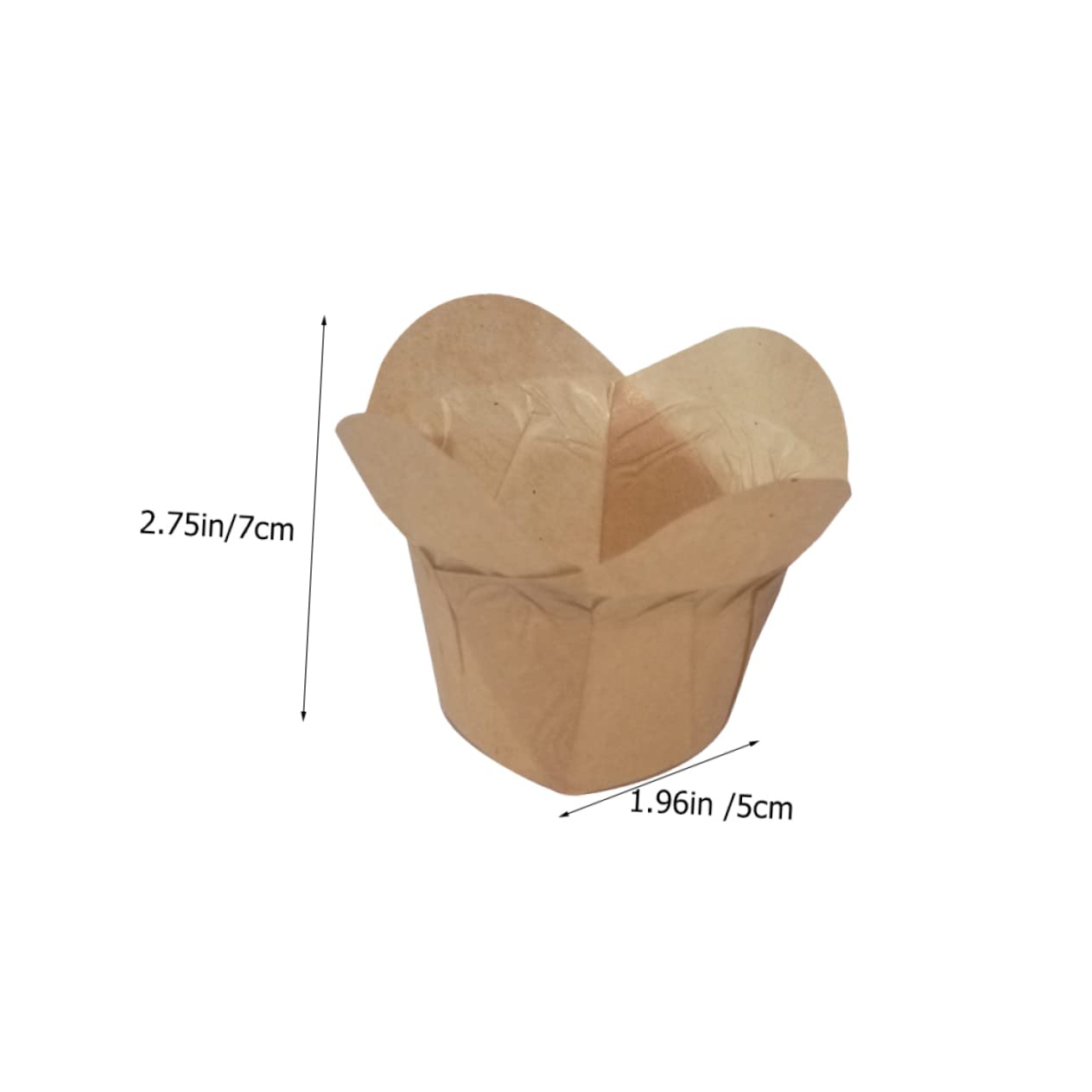 Zerodeko 400pièces Caissettes à Papier Moules à Muffins De Moyenne Style Lotus Idéales Pour Célébrations Et Pâtisseries