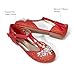 DREAM PAIRS Girls Mary Jane Dress Shoes Pearl T-Strap Party Flower Wedding Princess Flats for Toddler Little Big Kid,Size 13 Little Kid,RED,SDFL2426K