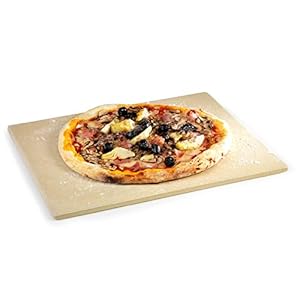 Barbecook universele pizzasteen uit vuurvaste klei 43x35x1.2cm