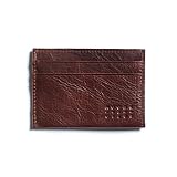 Moore and Giles Leather License Wallet - Mad Dog Brown