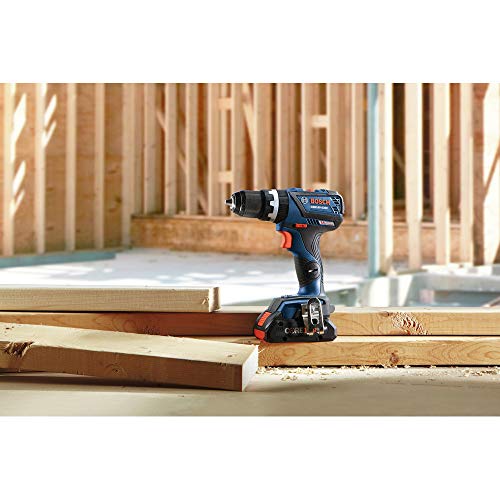 Bosch GSB18V-535CB15-RT 18V Lithium-Ion Brushless 1/2 in. Cordless Hammer Drill Driver Kit (4 Ah) (Renewed)