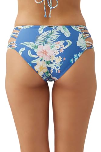 O'NEILL Women's Boulders Strappy Side Bikini Bottoms - Full Coverage Women's Bathing Suit Bottom with Multi-Strap Detail2