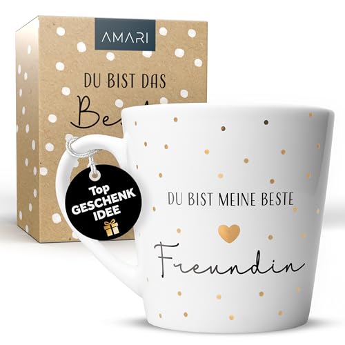 Amari beste Freundin Tasse - Geschenk Mädchen Frauen - Dankeschön Tasse - BFF Tasse - Kaffeebecher - Teetasse für die Freundin
