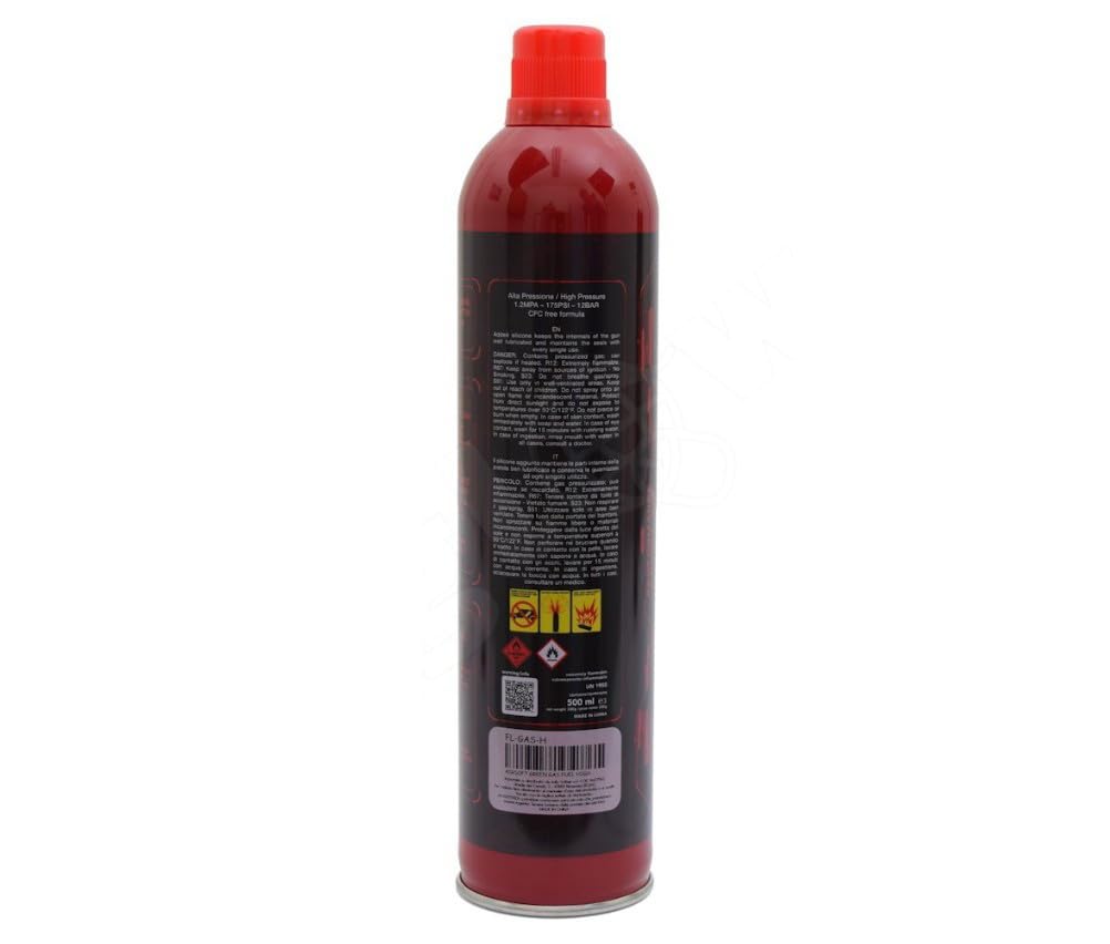 Bomboletta Bombola Green Gas Ricarica Softair DIABLO 750 Ml Ugello in Metallo