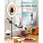 UBeesize 12" Desk Ring Light with Stand and Phone Holder, Overhead Phone Mount for Video Recording, Zoom Meeting, Live Streaming, Tiktok, YouTube，Compatible with iPhone, Android, Cameras - Image 5