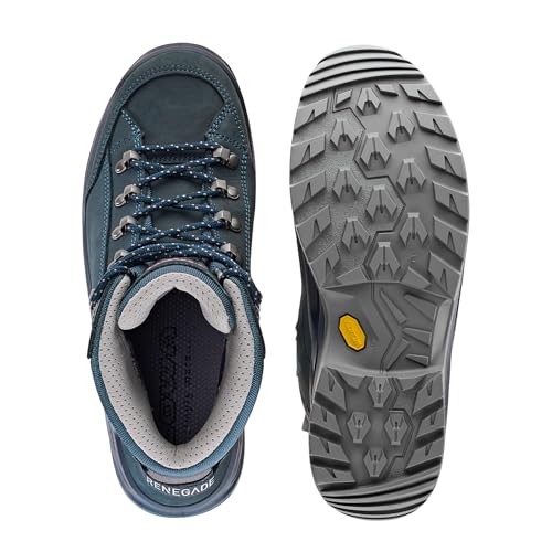 LOWA Stiefel mittel RENEGADE EVO GTX MID Ws stahlblau/altrosa, 40