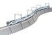 TOMIX 91045 N Gauge Construction Large Curve S-Shaped Rail Set, Model Train Supplies