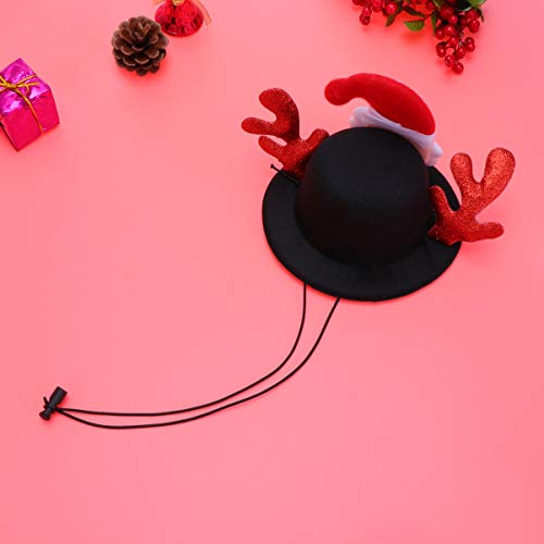 Amosfun – Chapéu de natal com chifres, chapéu, acessório de fantasia para cães, gatos e filhotes (ch