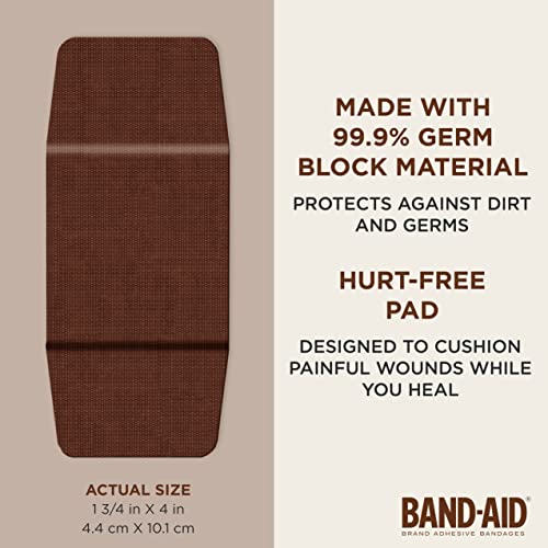 Band-Aid Brand Ourtone Adhesive Bandages, Flexible Protection & Care Of Minor Cuts & Scrapes, Quilt-Aid Pad For Painful Wounds, Br55, Extra Large, 10 Ct #TOP16