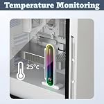 Height Adjustable RGB GPU Support with Integrated Temperature Display, 3PIN 5V PC Graphics Card Stand Holder, Anti Sag Bracket & Magnetic Base