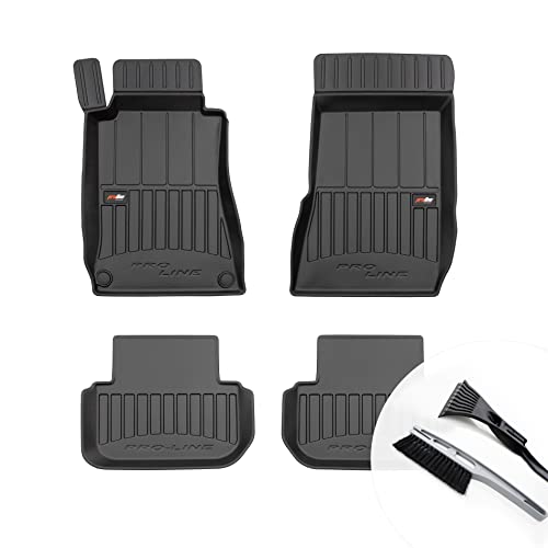 Automatten-Experts 850/4C Auto-Gummifußmatten mit 1cm Rand in Schwarz