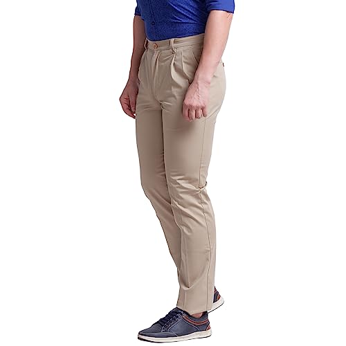 Image of Parx Men's Regular Fit Cotton Casual Pant (XMTZ03357K8 Black)