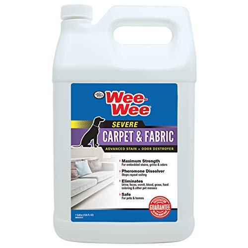 Four Paws Wee-Wee Severe Pet Stain And Odor Remover Fabric And Carpet Stain Cleaner 128 Ounces #TOP13
