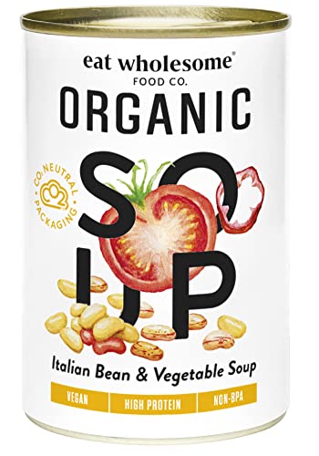 Eat Wholesome sopa ecológica de alubias y verduras de la Toscana, 400 g (pack de 12)
