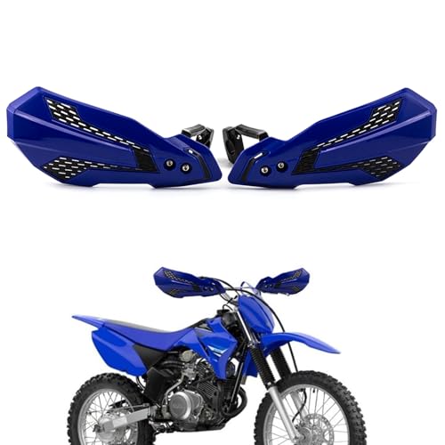 APEBAZY Handprotektoren Motorrad Universal Motorrad Handschutz Passend für 22 mm 25 mm und 28 mm Lenker Griffschutz für ATV, Chopper und Roller (Blau)