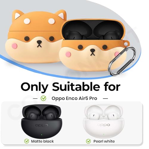 Image of Cartoon Silicone Case Cover for Oppo Enco Air 5 Pro (Shiba)