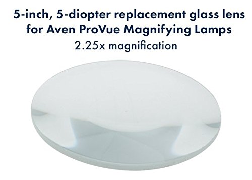 Aven 5 Inch Diameter Replacement Lens 5D [2.25x] for ProVue Magnifying Lamps