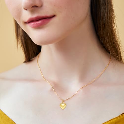 Breloque en forme de cœur plaquée or 18k durable pour bijoux de luxe - 6