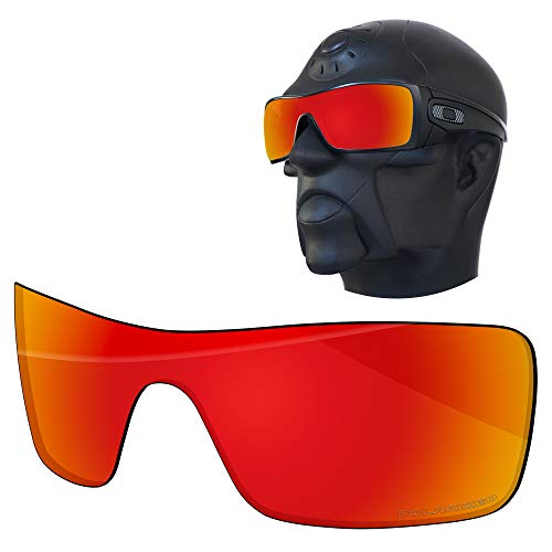 Ensky Replacement Lenses for Oakley Batwolf OO9101 Sunglasses - Scarlet Red
