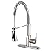 Kingston Brass GSY8878CTL Gourmetier Continental 8-Inch Centerset Single Handle Kitchen Faucet with Pull-Down Sprayer, Brushed Nickel