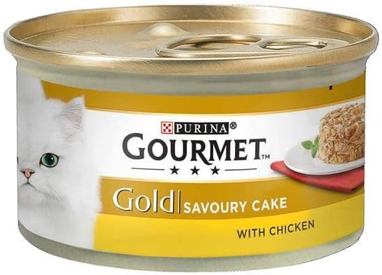 Purina Gourmet Gold Savoury Cake Tavuk ve Havuç Kedi Konservesi 85gr 24lü