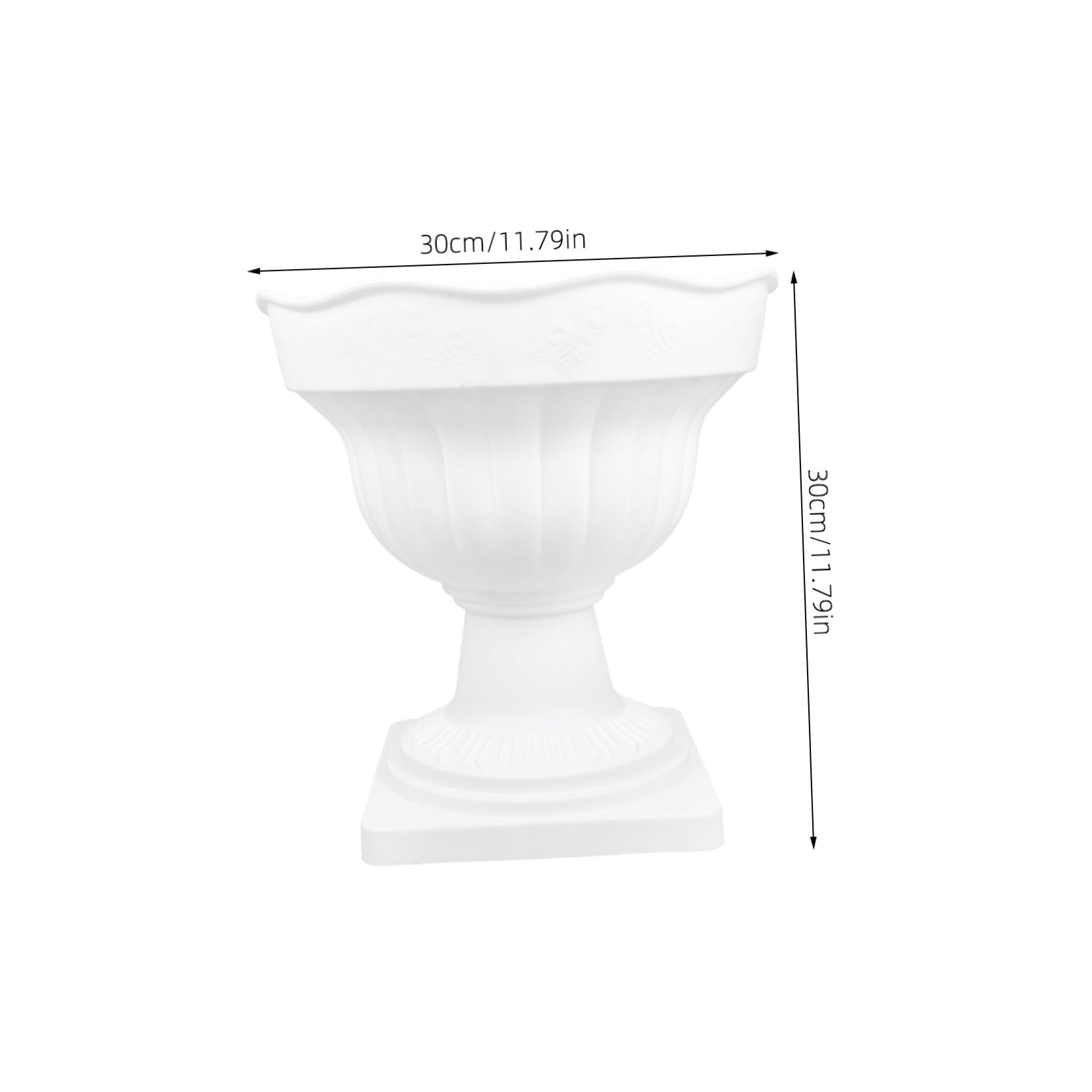 2piezas Guía De Productores De Plástico para Eventos Decoración De Jardines Macetas Romanas Macetas De Columnas para