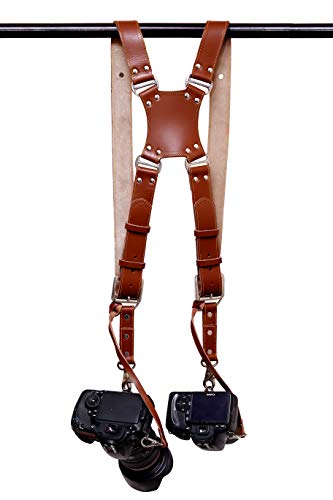 Image of Golden Arrow Leather Camera Strap Belt with Personalised Logo - The Warrior