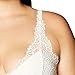 Amazon Brand - Mae Women's Plunge Eyelash Lace Bralette (for A-C cups),Ivory,Medium
