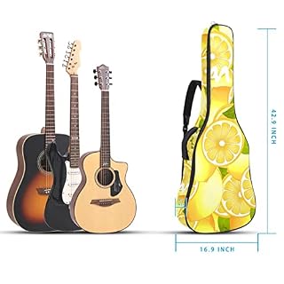 Lemons Étui de protection rembourré pour guitare acoustique classique, Multicolore 02, 42.9×16.9×4.7 in, Organiseur de… - Les Beatles, Paul McCartney, John Lennon, RIngo Starr, George Harrison Lemons Étui de protection rembourré pour guitare acoustique classique, Multicolore 02, 42.9x16.9x4.7 in, Organiseur de… – Image 5