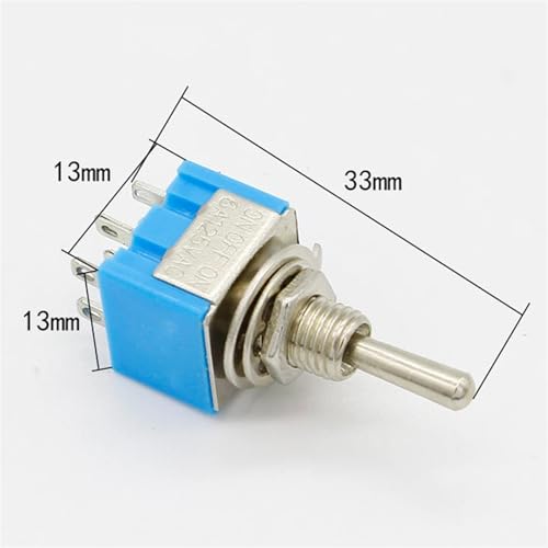 Interrupteur à bascule miniature DPDT ON-OFF-ON pour commande de modélisme - 3