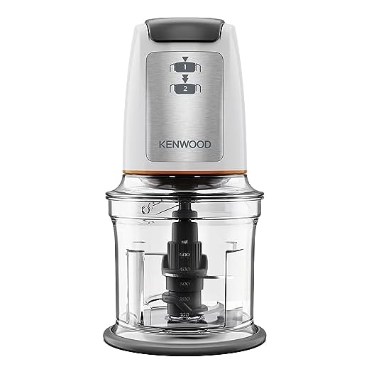 Kenwood CHP61.100WH, Mini Hachoir 500 W, Bol de 0,8 L, Blanc