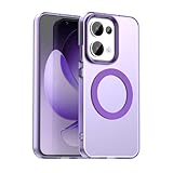 DFHASD for Oppo Reno 13 5G Case Compatible with MagSafe, Anti-Scratch & Non-Yellowing, Frosted Translucent Shockproof Protective Phone Case Compatible with Oppo Reno 13 5G (E)