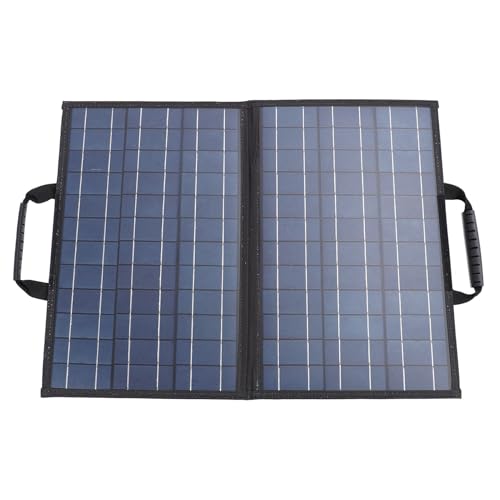 Panneau solaire pliable 80W avec compteur d'angle et double sortie USB 12V