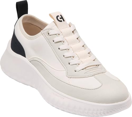 Cole Haan Women's Generation Zerogrand 2 T-Toe Sneakers, Ivory/Silver Birch, 9-B US