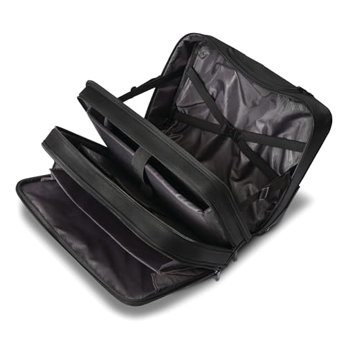 Samsonite® Classic 2-Wheeled Polyester Business Case With 15.6" Laptop Pocket, 9-1/16"H x 16-9/16"W x 13-3/8"D, Black3