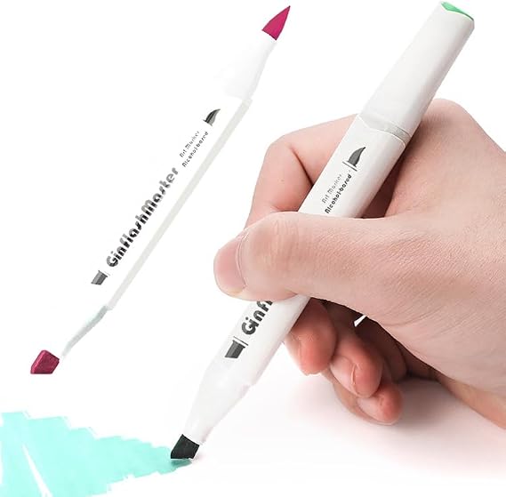 Brush Chisel Tip Art Markers Designer Pen Sketch Alcohol Markers Dual Tips Manga Drawing Coloring book marker for artist (80)
